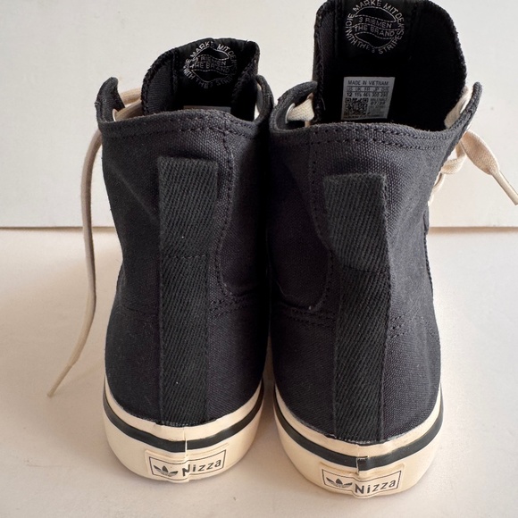 ADIDAS Nizza RF 74 Black Cream White Hight Top Comfort Board Shoes GX8488-size12 - Picture 3 of 8